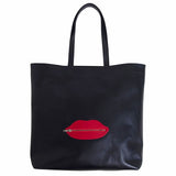 Lips Tote (Black)