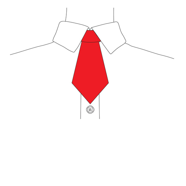 Silk Mini Tie (Red)